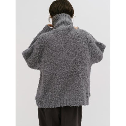 ミディウミソリッド MIDIUMISOLID MIDIUMISOLID for Ladies クラウドループジップニット （ダークグリーン(color22)）｜詳細画像