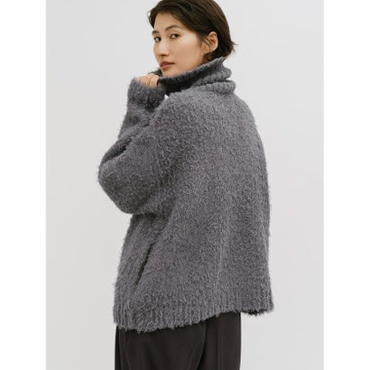 MIDIUMISOLID for Ladies クラウドループジップニット （オフホワイト(color11)）｜詳細画像