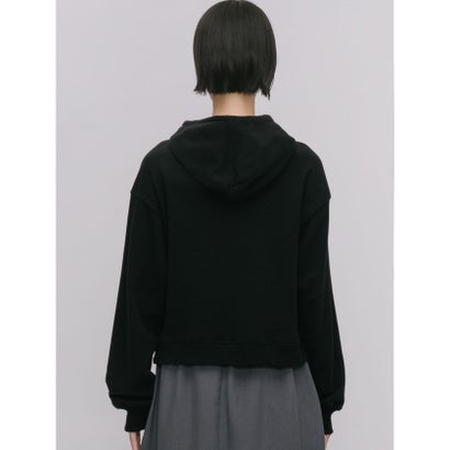 ミディウミソリッド MIDIUMISOLID MIDIUMISOLID for Ladies コンパクトスウェットフーディー （ブラック(color99)）｜詳細画像