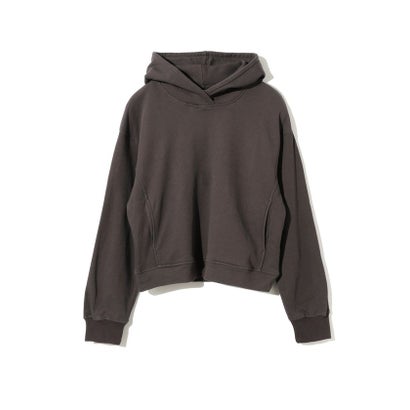 ミディウミソリッド MIDIUMISOLID MIDIUMISOLID for Ladies コンパクトスウェットフーディー （チャコールグレー(color92)）｜詳細画像