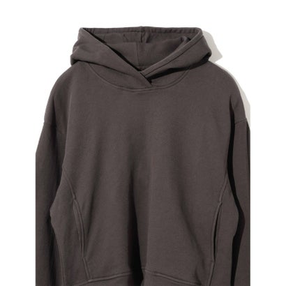 ミディウミソリッド MIDIUMISOLID MIDIUMISOLID for Ladies コンパクトスウェットフーディー （チャコールグレー(color92)）｜詳細画像