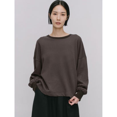 MIDIUMISOLID for Ladies ワイドスウェットプルオーバー （チャコールグレー(color92)）｜詳細画像