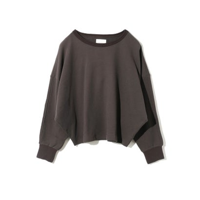 MIDIUMISOLID for Ladies ワイドスウェットプルオーバー （チャコールグレー(color92)）｜詳細画像