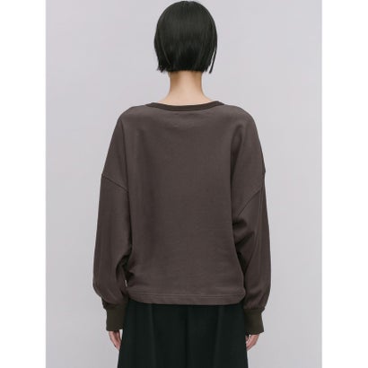 MIDIUMISOLID for Ladies ワイドスウェットプルオーバー （チャコールグレー(color92)）｜詳細画像