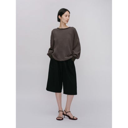 MIDIUMISOLID for Ladies ワイドスウェットプルオーバー （チャコールグレー(color92)）｜詳細画像