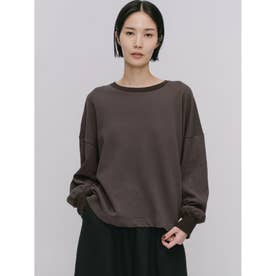 for Ladies ワイドスウェットプルオーバー （チャコールグレー(color92)）