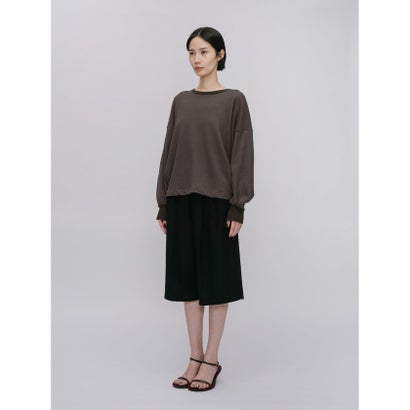 MIDIUMISOLID for Ladies ワイドスウェットプルオーバー （ブラック(color99)）｜詳細画像