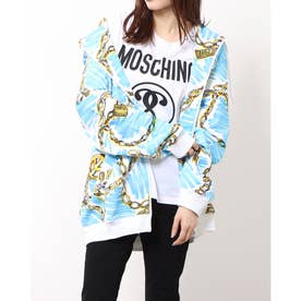 モスキーノ MOSCHINO ステッチロゴトレーナー （WHITE） -waja bazar 