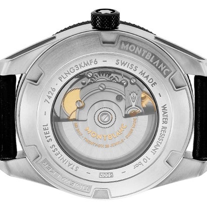 モンブラン Montblanc タイムウォーカー メンズ 時計 116061 自動巻 ブラック カーフ革 スイス （ブラック）｜詳細画像