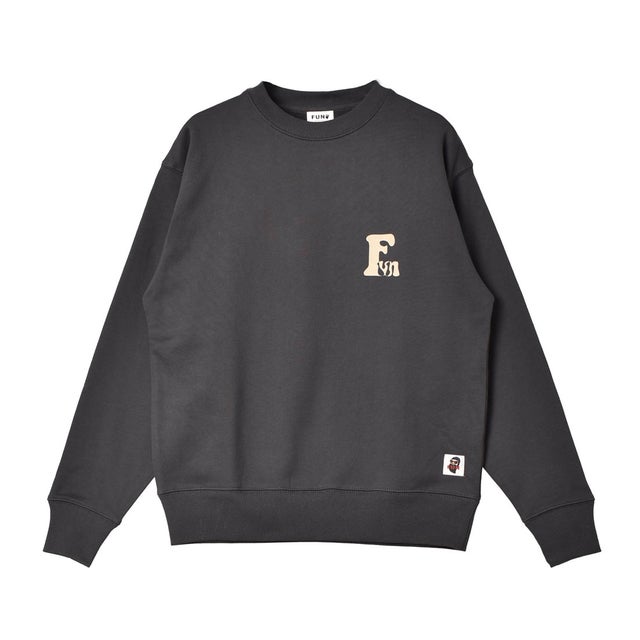 FUN DOG L/S CREW SWEAT スウェット （ブラック）