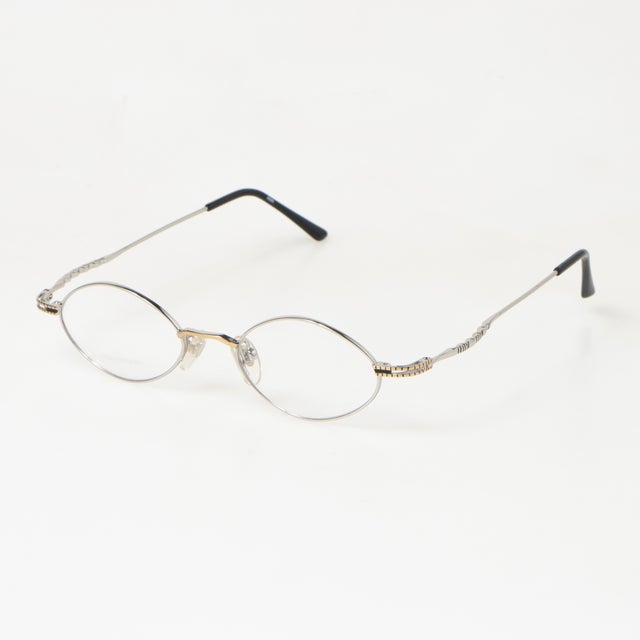 
                    メガネ 眼鏡 アイウェア レディース メンズ （シルバー/マットゴールド）