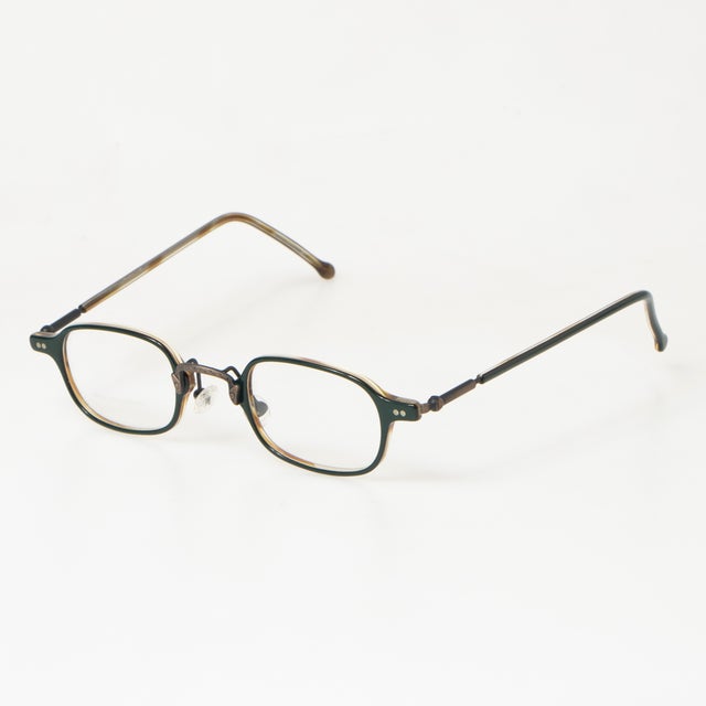 
                    メガネ 眼鏡 アイウェア レディース メンズ （グリーン/ブラウン）