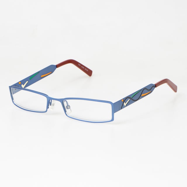 
                    メガネ 眼鏡 アイウェア レディース メンズ （ブルー/ブラック）