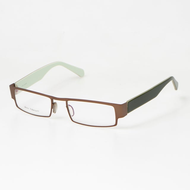 
                    メガネ 眼鏡 アイウェア レディース メンズ （ブラウン/グリーン）