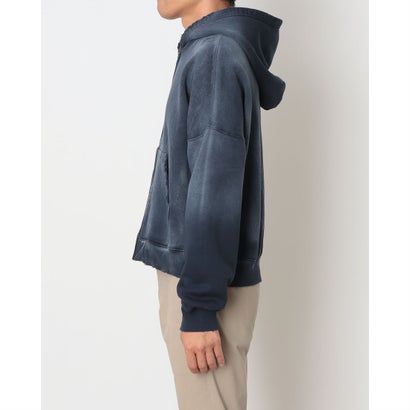 オーバーサイズ ジップアップフーディ （Navy）｜詳細画像