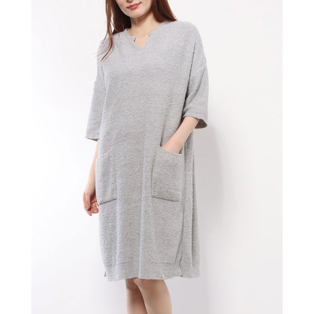 
         loop knit tee dress （GY）