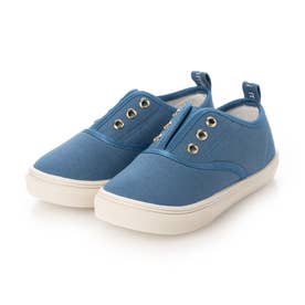 子供靴 スニーカー Eyelet slip-on sneakers （BLUE）