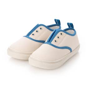 子供靴 スニーカー Eyelet slip-on sneakers （IVORY）