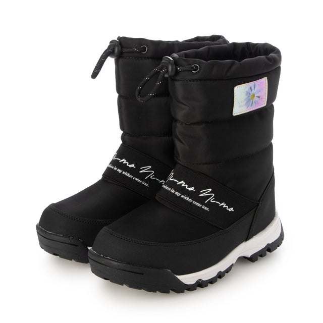 ジュニア ウィンターシューズ NM WPJ033 SLIP-ON BOOTS ブラック   13662906 （BLACK）