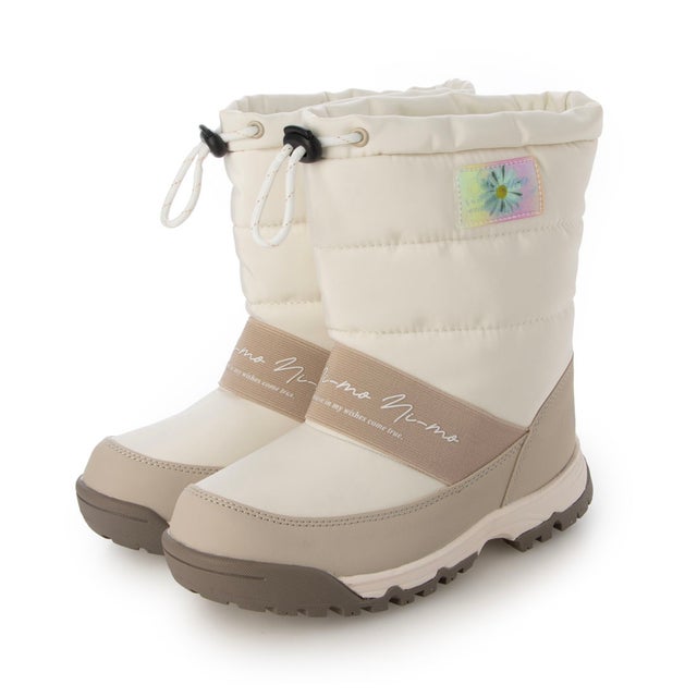 ジュニア ウィンターシューズ NM WPJ033 SLIP-ON BOOTS アイボリー  13662908 （IVORY）
