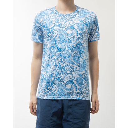 モードフルーレ MODE FOURRURE イタリア製Tシャツ （ブルー）｜詳細画像