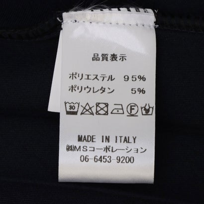 モードフルーレ MODE FOURRURE イタリア製プリーツロングワンピース （ネイビー）｜詳細画像