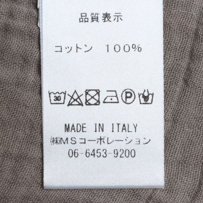 モードフルーレ MODE FOURRURE イタリア製コットンシャツ （タウペ）｜詳細画像