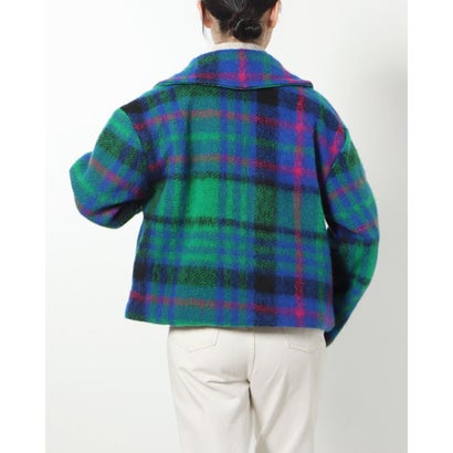 モードフルーレ MODE FOURRURE イタリア製ウールジャケット （ブルーパープル）｜詳細画像