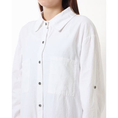モードフルーレ MODE FOURRURE イタリア製ロングシャツ （ホワイト）｜詳細画像