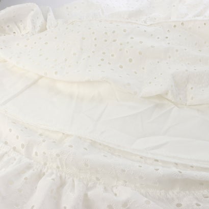 モードフルーレ MODE FOURRURE イタリア製ロングスカート （ホワイト）｜詳細画像
