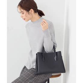 型押しハンドルバッグ （ブラック）