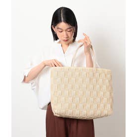 雑材トートバッグ （ベージュ）