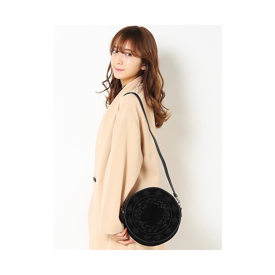 MURUA ラウンド2WAYポシェット ブラック -ファッション通販 FASHION WALKER