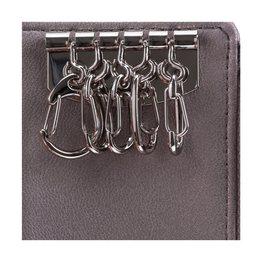 ムルーア MURUA ムルーア MURUA キーケース キーホルダー レディース 5連 L字ファスナー KEY CASE ブラック アイボリー ...