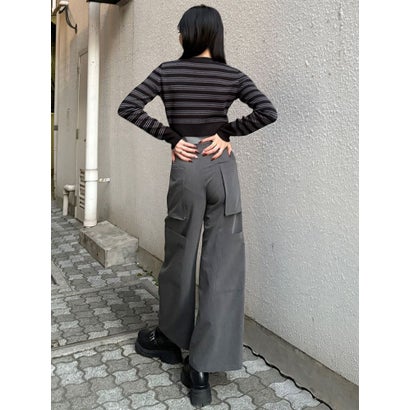 ムルーア MURUA ZIPカーゴパンツ （ブラック）｜詳細画像