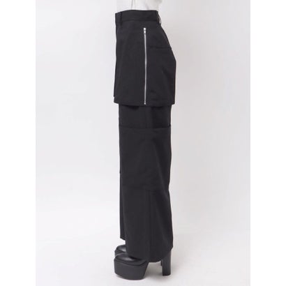 ムルーア MURUA ZIPカーゴパンツ （ブラック）｜詳細画像