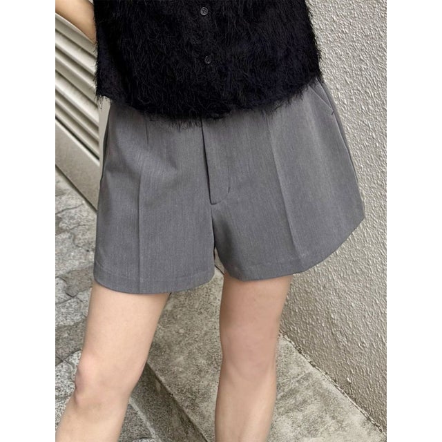 タックショートパンツ （グレー）