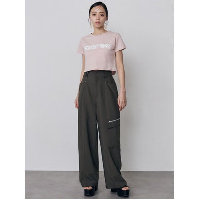 パターンロゴパッチTシャツ （ホワイト）｜詳細画像