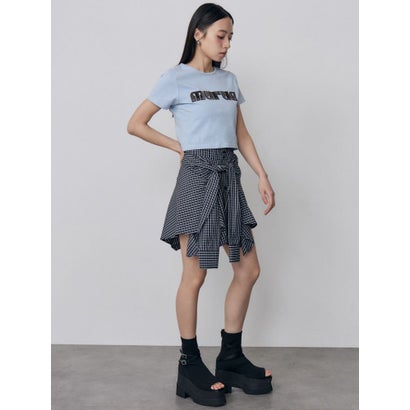 パターンロゴパッチTシャツ （ホワイト）｜詳細画像