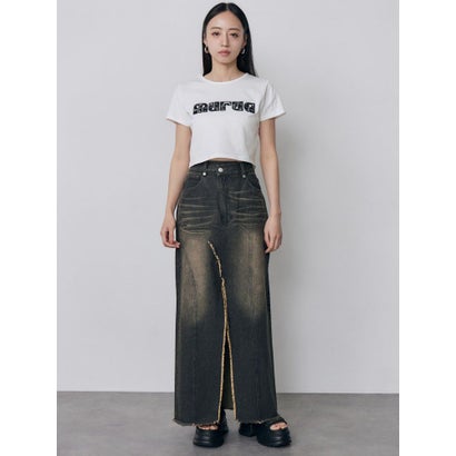 パターンロゴパッチTシャツ （ホワイト）｜詳細画像