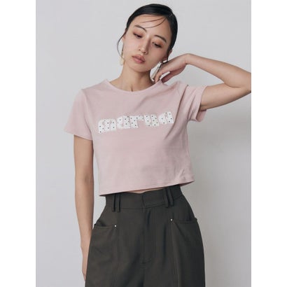 パターンロゴパッチTシャツ （ホワイト）｜詳細画像