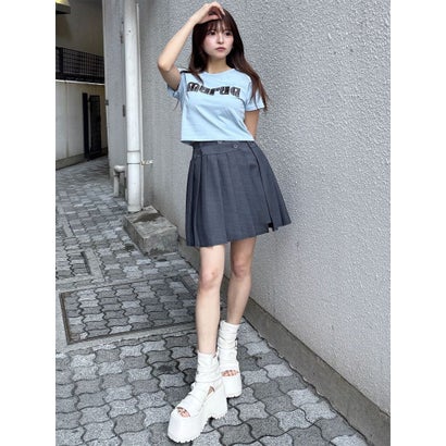 パターンロゴパッチTシャツ （ホワイト）｜詳細画像