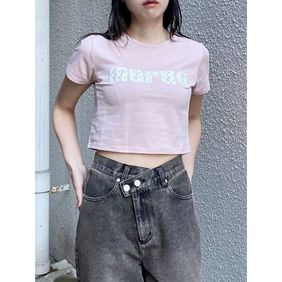 パターンロゴパッチTシャツ （ホワイト）｜詳細画像