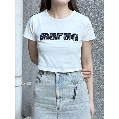 パターンロゴパッチTシャツ （ホワイト）｜詳細画像