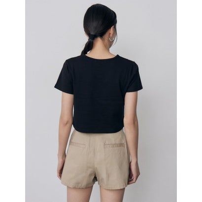 パターンロゴパッチTシャツ （ホワイト）｜詳細画像