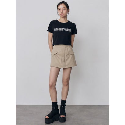 パターンロゴパッチTシャツ （ホワイト）｜詳細画像