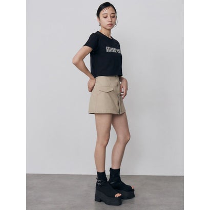 パターンロゴパッチTシャツ （ホワイト）｜詳細画像