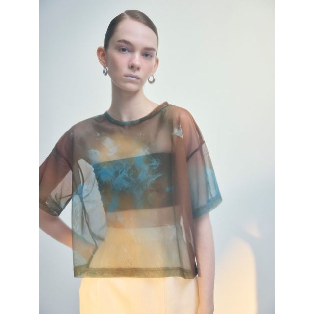 【LIA KIMURA×MURUA】シアーTシャツ （ブラウン）