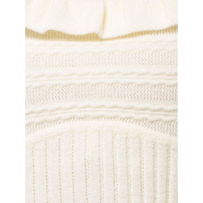 ムルーア MURUA フリルレースニットトップス （ホワイト）｜詳細画像