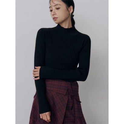 ムルーア MURUA ベーシックハイネックニット （ブラック）｜詳細画像